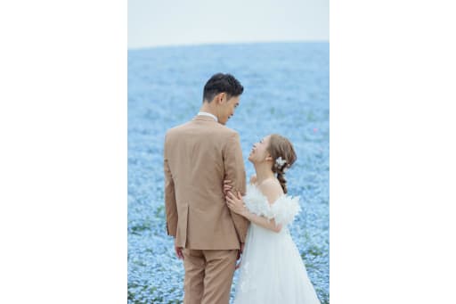 くっついて