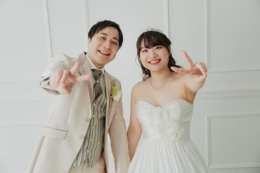 最後はピースで。