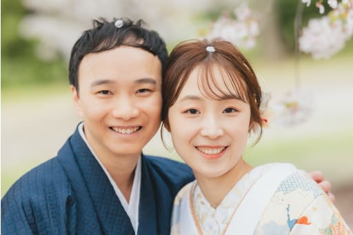 花びらを使って