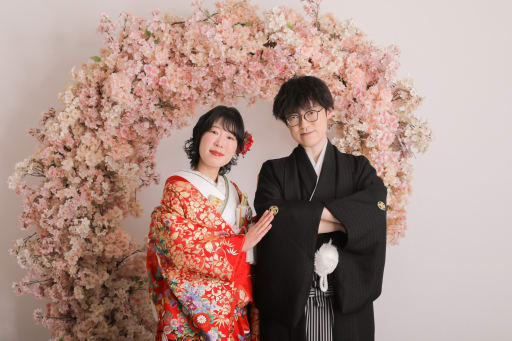 柔らかい雰囲気で和装撮影