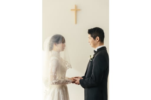 スタジオでチャペルフォト２