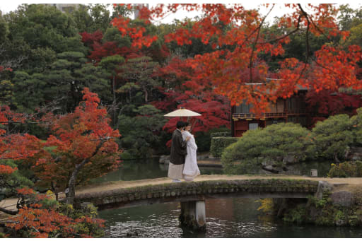 紅葉につつまれて・・