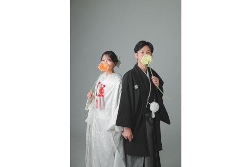 お花を使ったショット