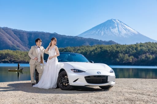 Mt.Fuji with a Car