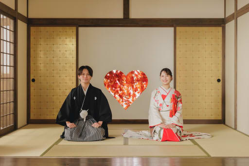 和装ならでのは正座で締めくくり