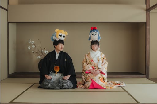 色打掛にチェンジ