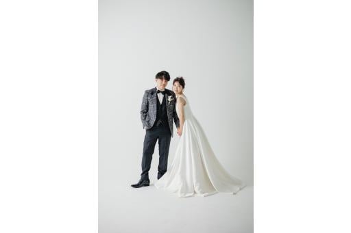 ドレスのデザインを活かして