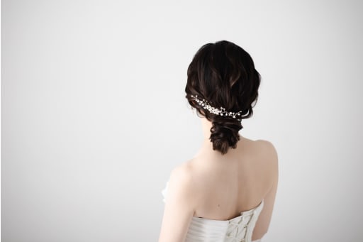 ヘアスタイルも