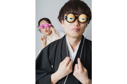 持ち込み小物でユニークに