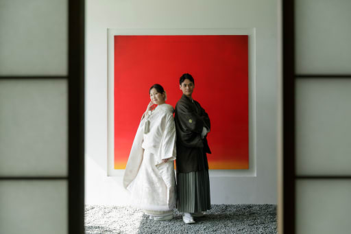 障子越しに