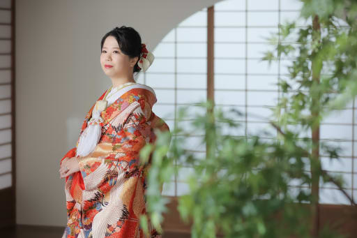 新婦さまの自然な微笑み