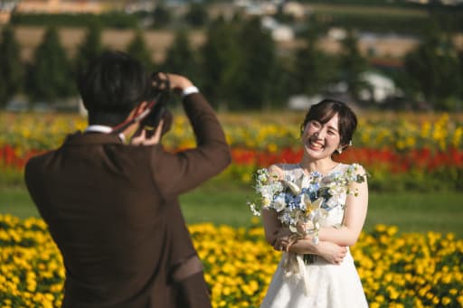 5. モデルさんのような新婦様を