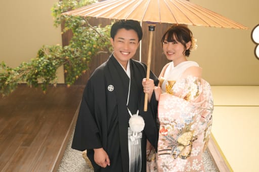 おふたり並んで。