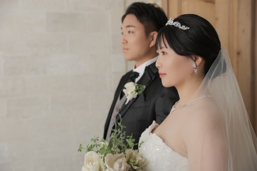 ティアラがとてもお似合いの新婦様