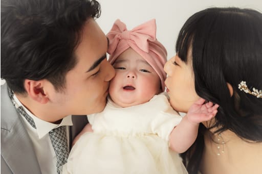 家族とお子様とも残すウェディングフォト