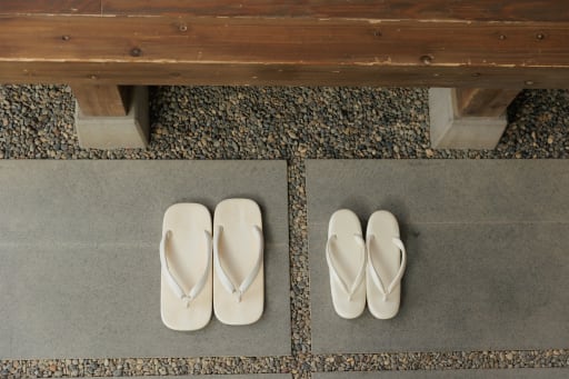 履き物のカット