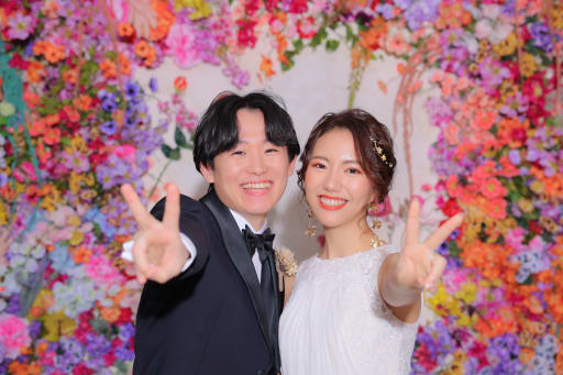 カラフルなお花に囲まれて！