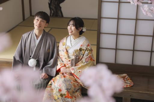 桜で可愛らしく