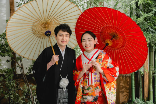 色打掛で華やかに