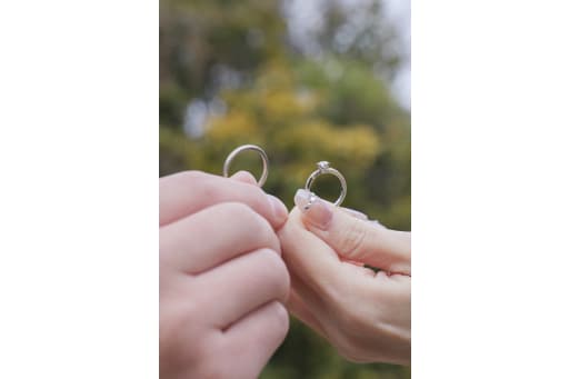 指輪ショット。