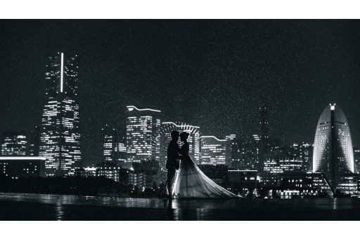 雨の中の夜景撮影