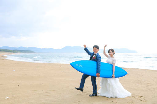 大好きな海とサーフボードと一緒に！