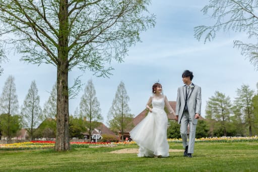 豊かな自然のブルーメの丘で