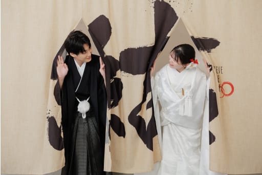 のれんを使って！