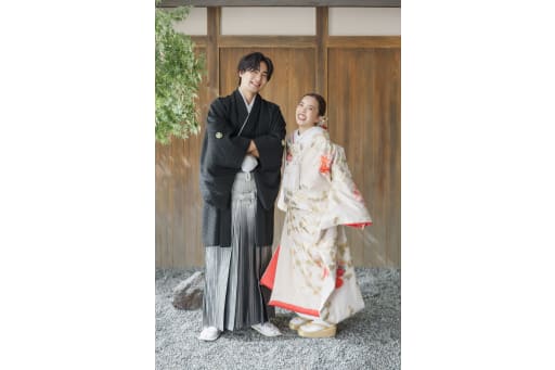 和装に着替えて