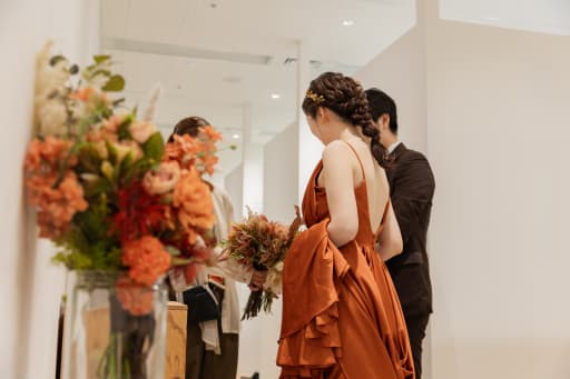 ブーケ選びから