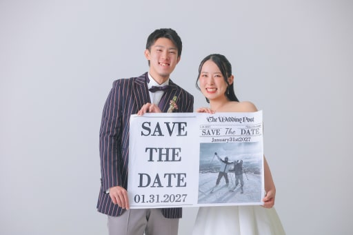 ふたりだけの結婚新聞でお知らせ！