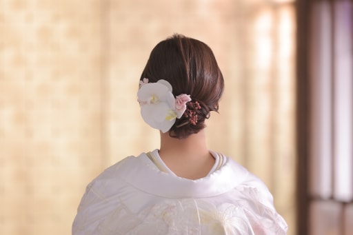 ご新婦様の髪飾り
