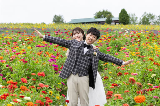 次の会場は〜フラワーランド！