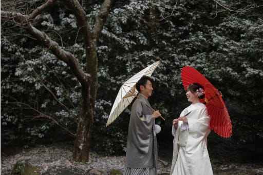 雪景色×神社＝最高　