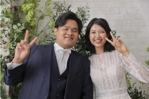 最後はピース！