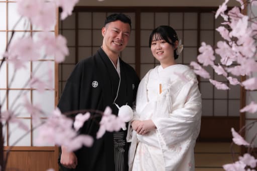 桜を入れての撮影も♪