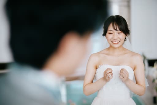 新婦さんも緊張でしたね♪