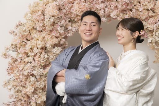 和装は屋内庭園スタジオで