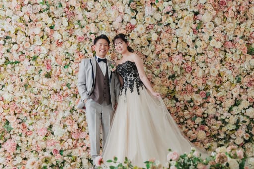 たくさんのお花に囲まれて