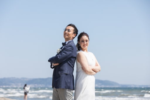  持ち込みの小物でお2人らしく