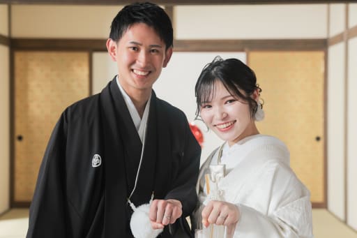 最後は新郎様が提案が提案してくれたグーポーズで！