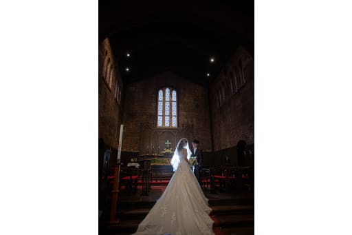 ベールに包まれた、花嫁の美しさ