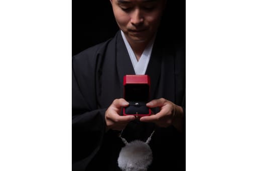指輪の撮影も！