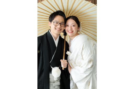 相合傘で♡
