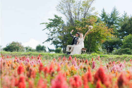 引き写真も絵画みたいで素敵です♡