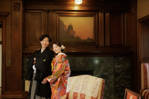 優しく微笑むおふたり