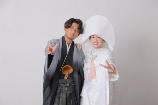 白無垢と綿帽子で和装前撮り