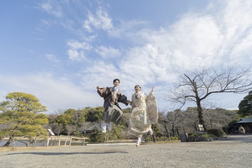 空まで届け！渾身のジャンプショット