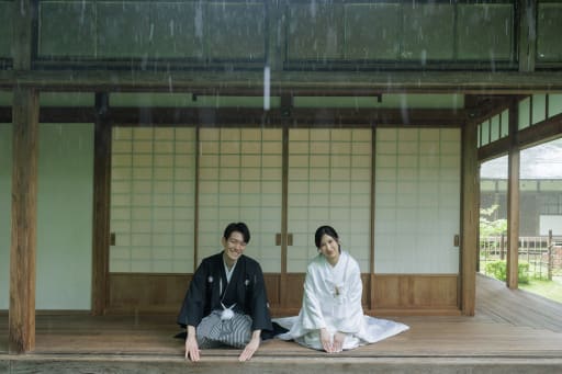実は外は土砂降りでした