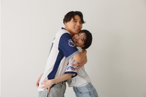 ユニフォームを着て私服フォト！